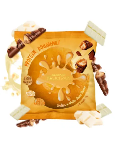 Portein Doughnut Praline White Choco IO.Genix